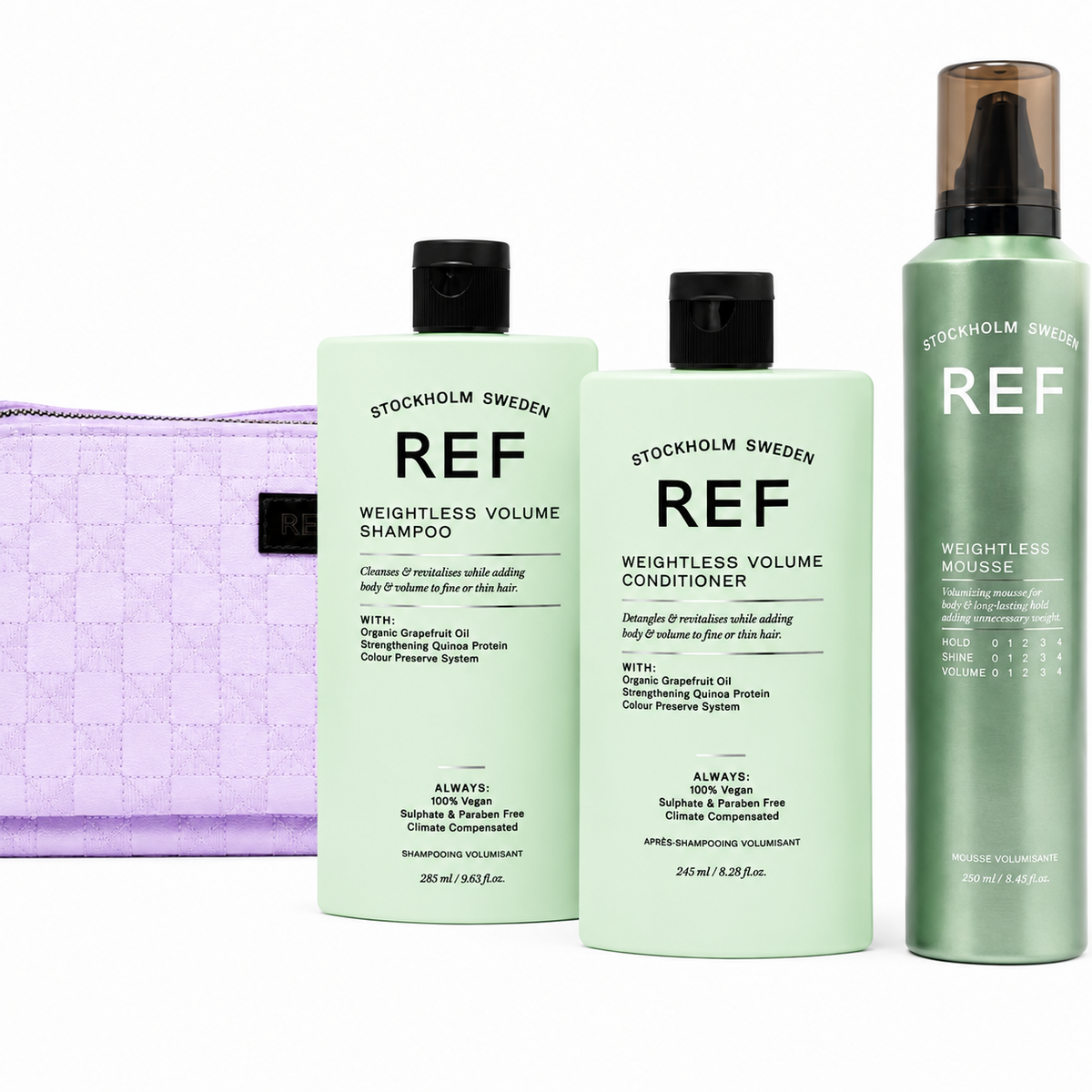 REF Weightless Volume Holiday Beauty Bag