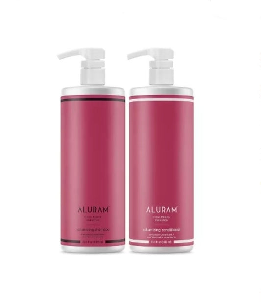 Aluram Volumizing Shampoo and Conditioner 33.8 oz Liter DUO
