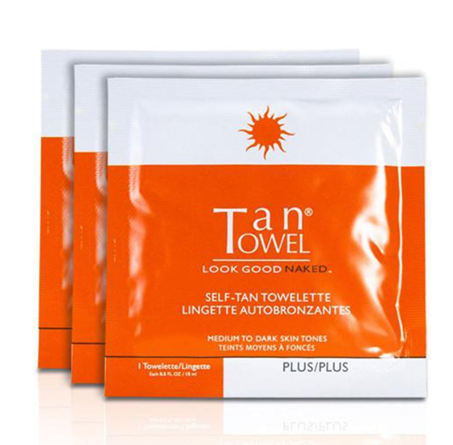 TAN TOWEL Full Body Plus 50 count