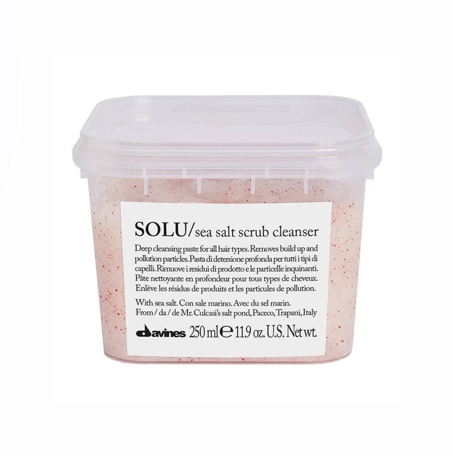 DAVINES Solu Sea Salt Scrub Cleanser 250ml