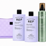 REF Cool Silver Holiday Beauty Bag