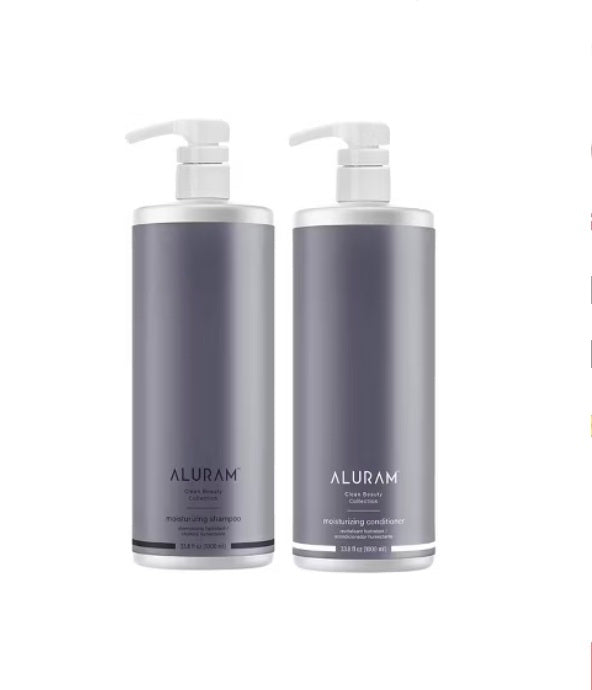 ALURAM MOISTURIZING Shampoo & Conditioner 33.8 oz LITER DUO
